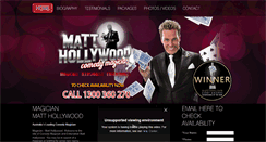 Desktop Screenshot of matthollywood.com.au